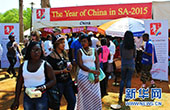 中國使館“國家年”展臺凝聚南非使團節人氣（圖）