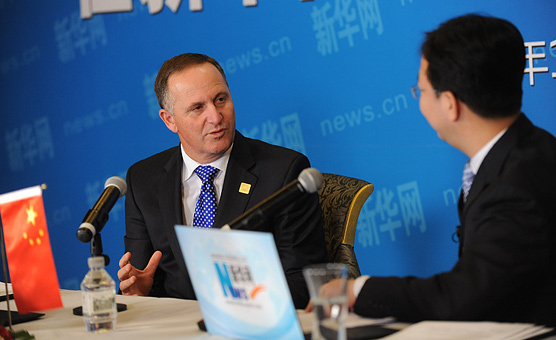 新西兰总理约翰&middot;基与中国网民在线交流