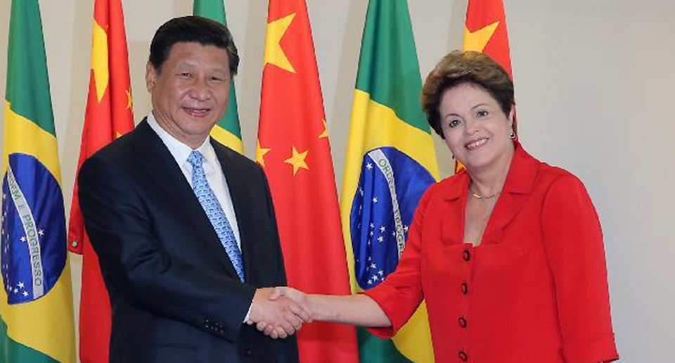 [资料图片]习近平同巴西总统罗塞夫举行会谈