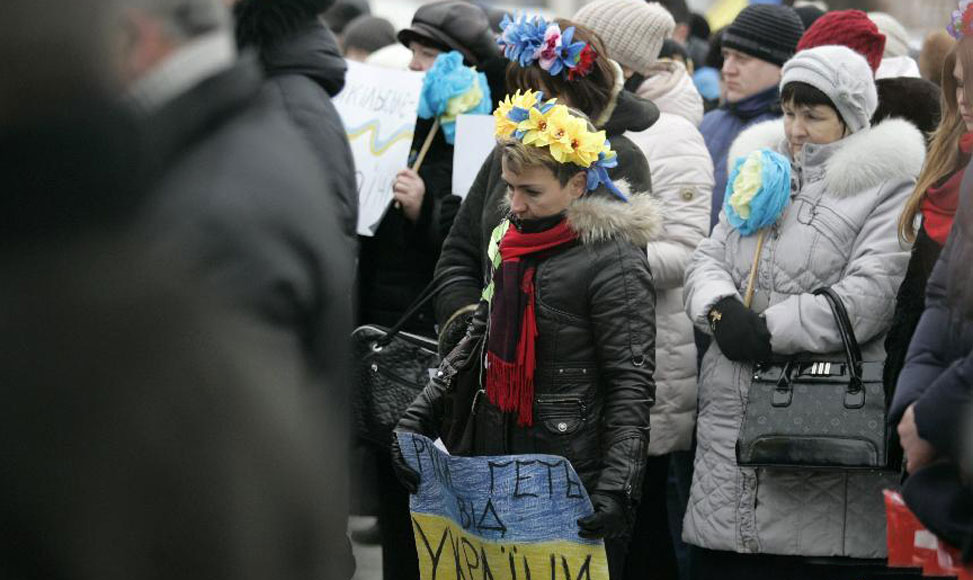 烏克蘭舉行遊行悼念衝突死難者