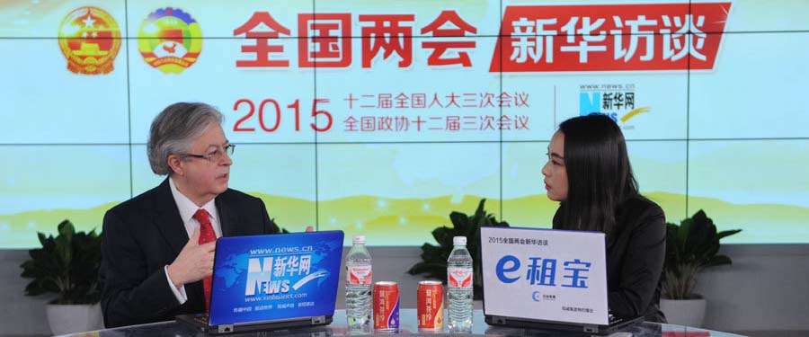 瑞士駐華大使戴尚賢接受新華網獨家“兩會”訪談