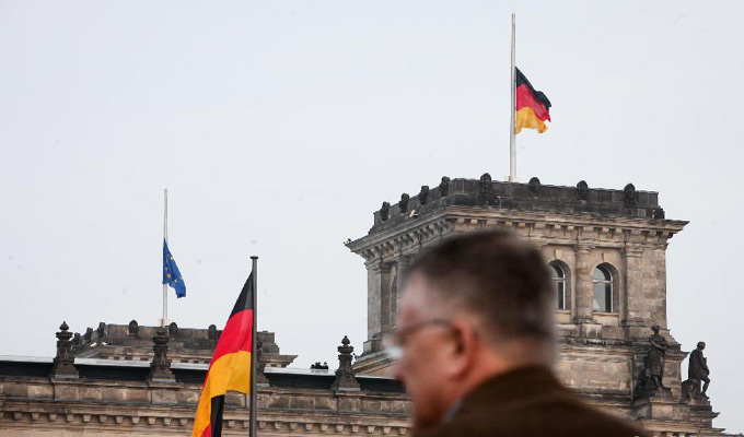 德国柏林悼念德国之翼飞机坠毁事件遇难者