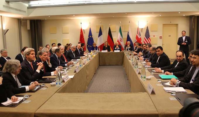 伊朗核问题六国与伊朗外长会在洛桑举行