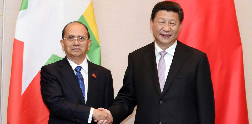 习近平会见缅甸总统吴登盛