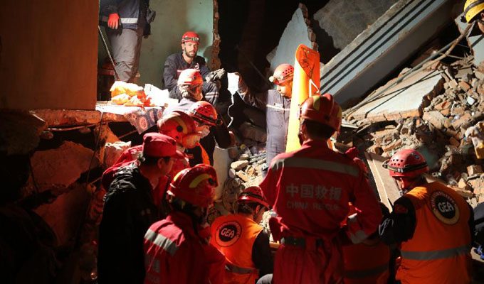 中国国际救援队成功救出第二名幸存者