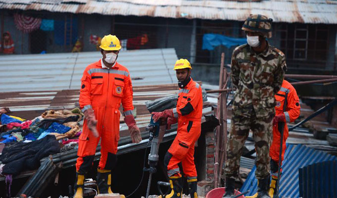 中印尼多国救援力量展开合作救援