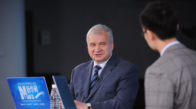 杰尼索夫在新华网接受独家访谈 就中俄关系发展发表看法