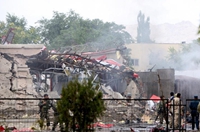 阿富汗国会大厦遭塔利班袭击