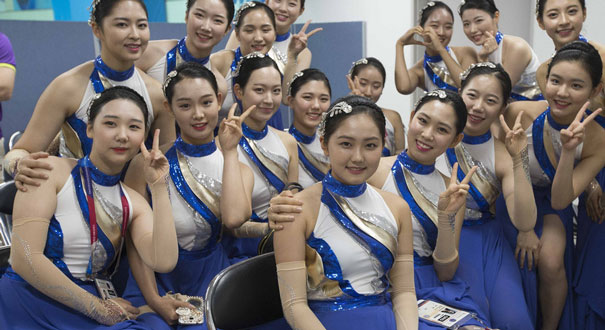 世界大学生运动会：韩国美女礼仪端庄秀丽