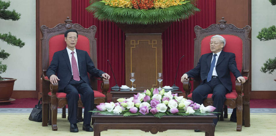 张高丽会见越共中央总书记阮富仲