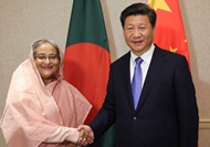 習近平會見孟加拉國總理