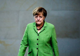 默克尔支持率1个月降9%