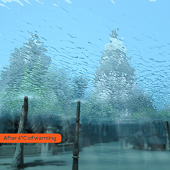 气候变暖致海平面上升后世界各大城市景象