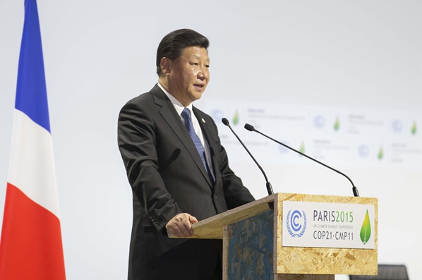 習近平出席氣候變化巴黎大會領導人活動