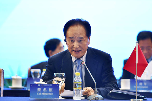 新华社社长蔡名照宣布峰会开幕