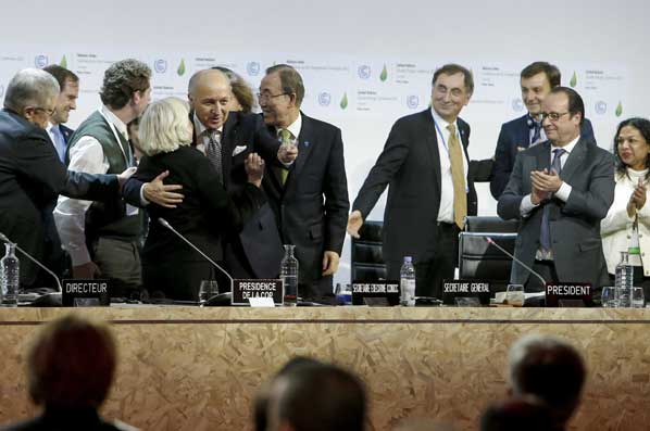 巴黎氣候變化大會通過全球氣候新協議