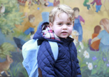 英国乔治王子第一天上幼儿园 父母公布照片纪念（组图）