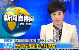 俄罗斯:一客机降落时坠毁