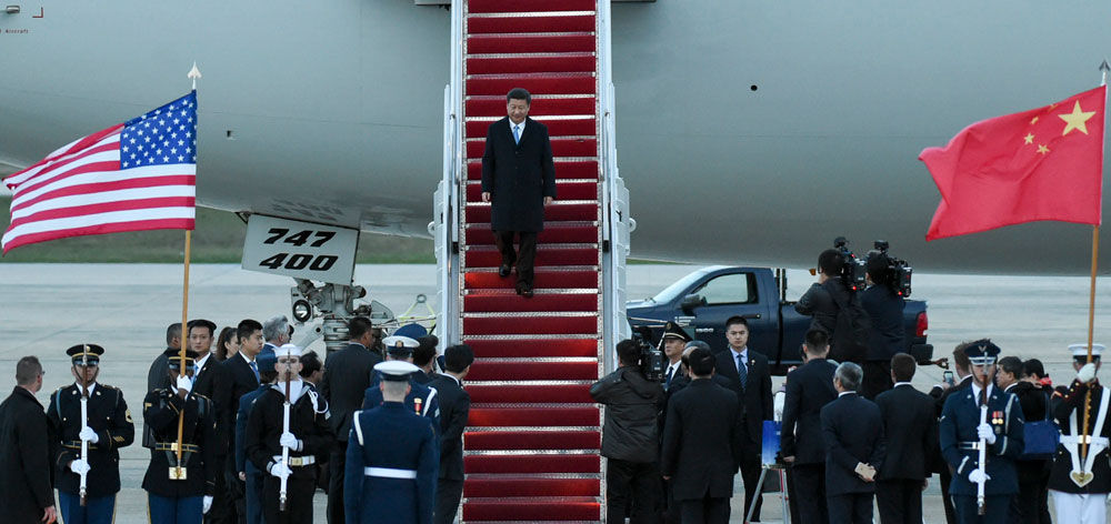 習近平抵達華盛頓出席第四屆核安全峰會