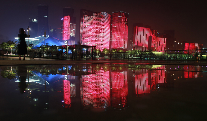 杭州：灯光璀璨迎G20峰会
