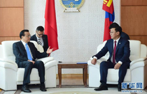 李克強與蒙古國總理舉行會談