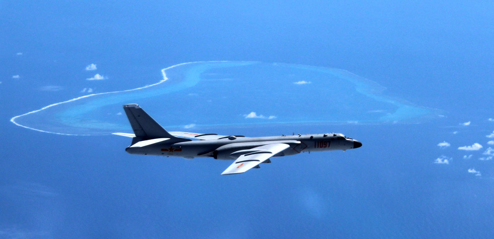 中國空軍航空兵赴南海常態化戰鬥巡航