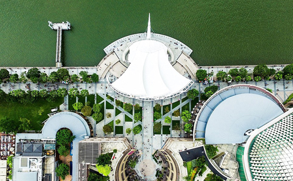 摄影师航拍惊艳新加坡 宛如微型模型