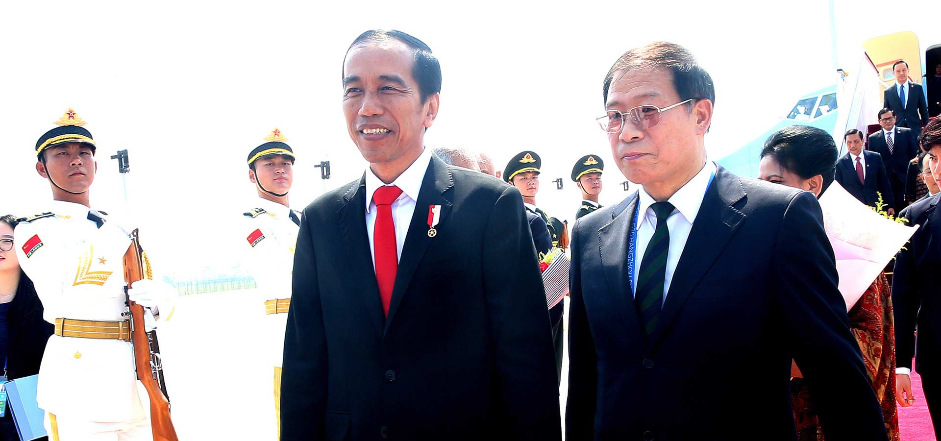 印度尼西亚总统佐科抵达杭州
