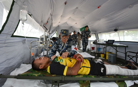 东盟防长扩大会人道主义援助救灾与军事医学联合演练展开