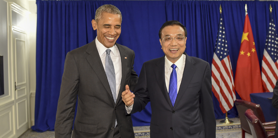 李克强会见美国总统奥巴马
