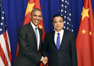 李克强会见美国总统