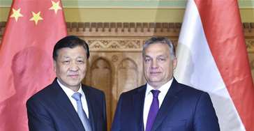 刘云山对匈牙利进行正式友好访问