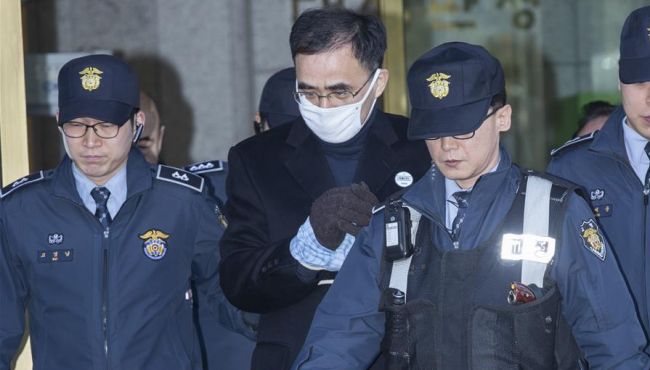 韩国&ldquo;亲信干政&rdquo;事件关键人物参加庭审（组图）