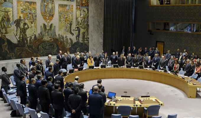 聯合國安理會為倫敦恐怖襲擊遇難者默哀