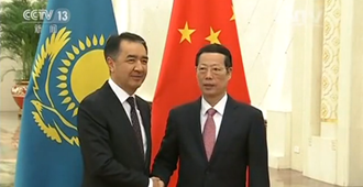 张高丽与哈萨克斯坦第一副总理萨金塔耶夫举行中哈合作委员会双方主席会晤