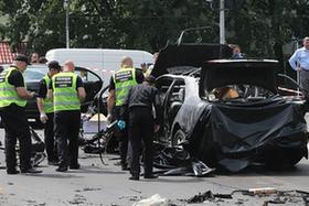 乌克兰基辅一轿车发生爆炸一名军人死亡