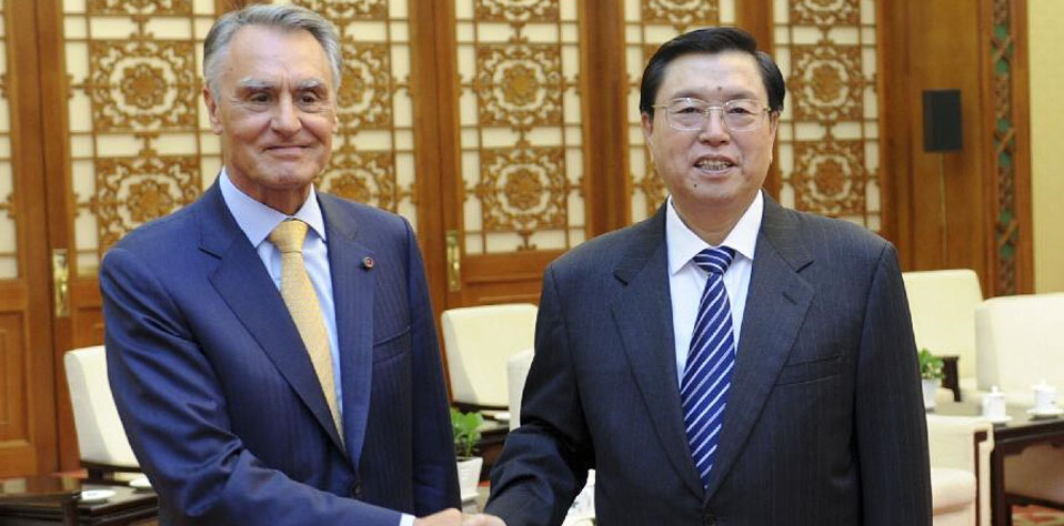 2014年5月16日：张德江会见葡萄牙时任总统席尔瓦