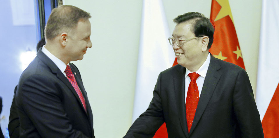 张德江对波兰进行正式友好访问