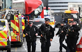 英国议会大厦附近发生恐怖袭击事件