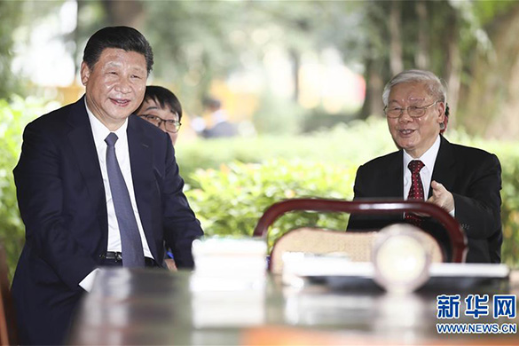 习近平再次会见越共中央总书记阮富仲