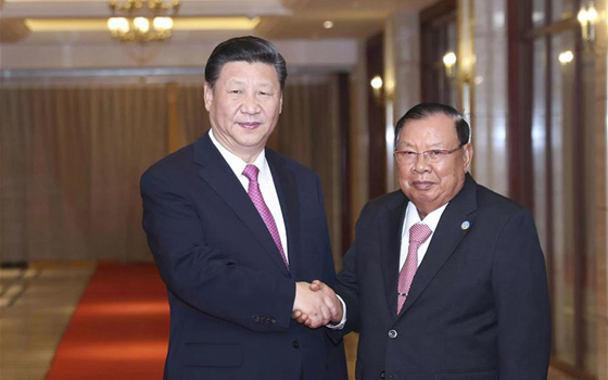 习近平再次会见老挝人民革命党中央委员会总书记、国家主席本扬