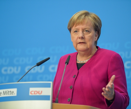 默克尔称将不会再竞选基民盟党魁