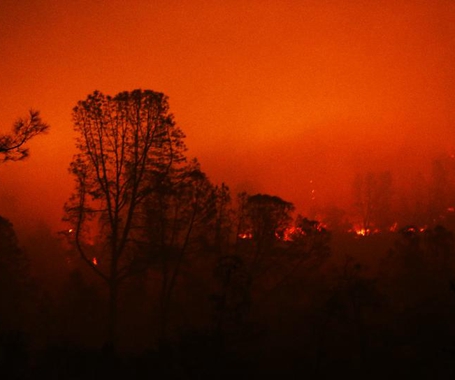 加州山火肆虐 数万人被迫撤离