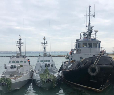 3艘乌克兰船只被俄方扣留
