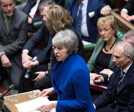 英国议会下院否决对政府的不信任动议