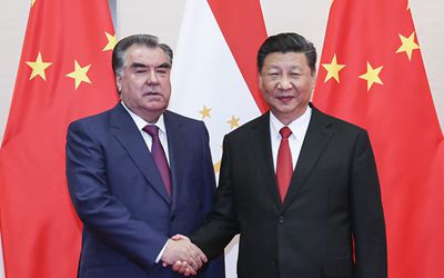 2018年6月9日：習近平會見塔吉克總統