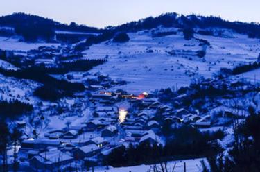 长白山区冬日美