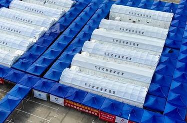 新华全媒＋丨成都投入使用5个气膜方舱实验室