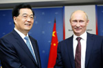 胡锦涛会见俄罗斯总统普京