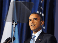 奥巴马吁国会负责任 尽快通过克服财政悬崖方案